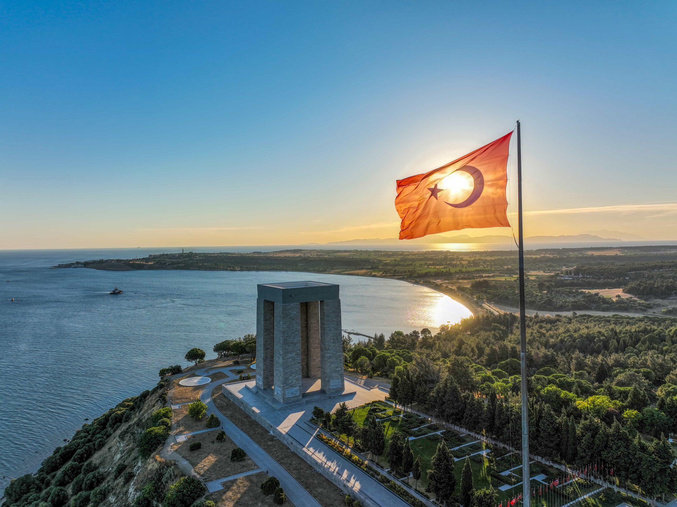 canakkale-turkey-gallipoli-peninsula-where-canakkale-land-sea-battles-took-place-during-first-world-war-martyrs-monument-anzac-cove-photo-shoot-with-drone-sunset-landscape